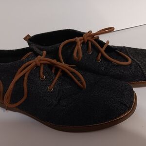 BOBS from Skechers Black Ankle Boots with Brown Laces